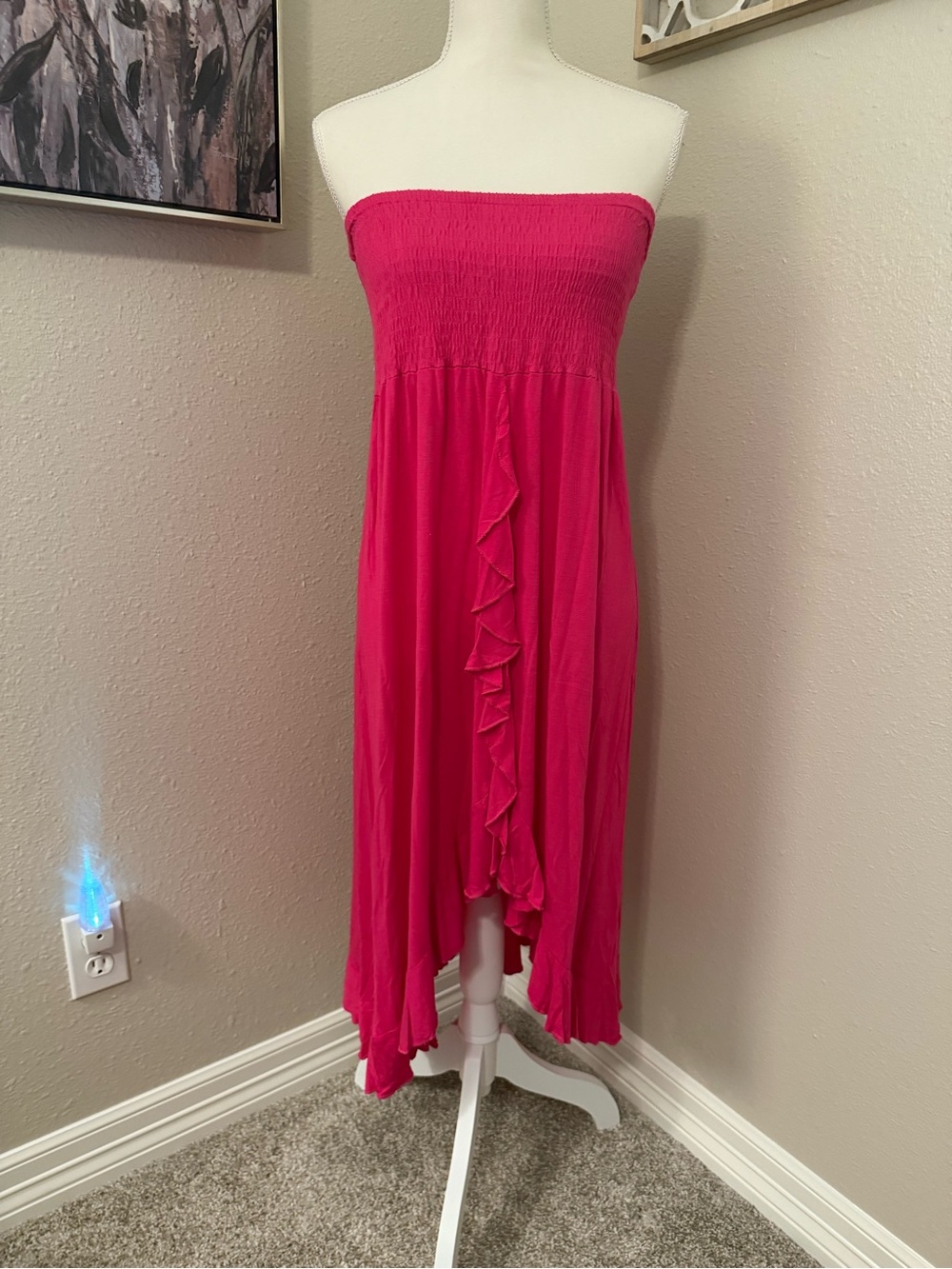 ⛔️Raviya Women's Strapless High-Low Dress Cover-Up Size Large EUC